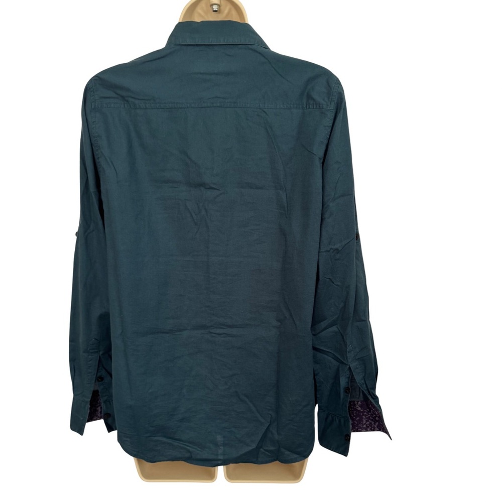 Robert Graham Teal Button-Up Shirt - Picture 7 of 8